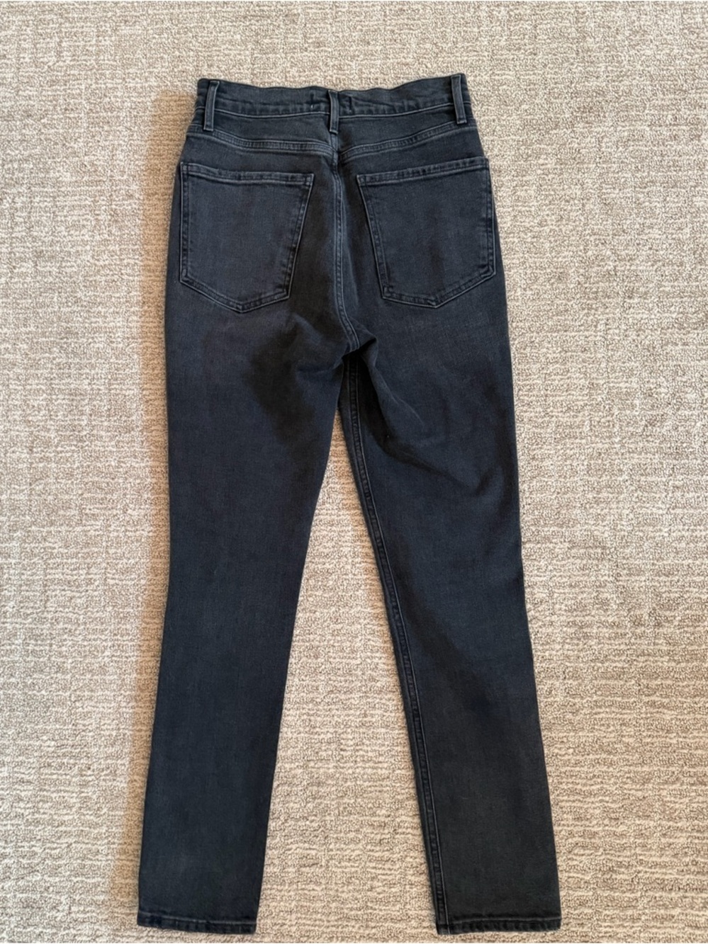 AGOLDE Womens Slighty Distressed Black Slim Jean - Picture 6 of 6